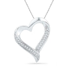 Captivating "Eternal Love" Diamond Heart Pendant  Top View from Splendid Jewellery