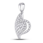 Radiant Love Diamond Heart Pendant - Side View