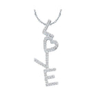 Eternal Love Diamond Heart Pendant  Top View from Splendid Jewellery
