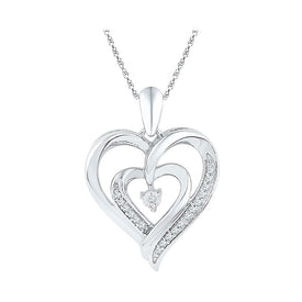 Captivating Love's Embrace Diamond Pendant  Top View from Splendid Jewellery