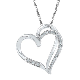 Romantic Love Spark Diamond Pendant  Top View from Splendid Jewellery
