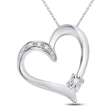 Load image into Gallery viewer, Enchanting Love&#39;s Embrace Diamond Pendant  Top View from Splendid Jewellery