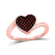 Load image into Gallery viewer, Radiant Love Diamond Heart Ring Top View from Splendid Jewellery