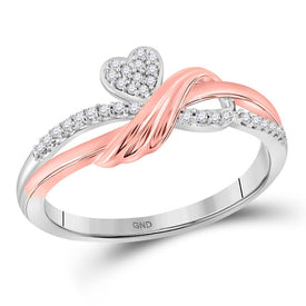 Captivating Love's Embrace Diamond Heart Ring Top View from Splendid Jewellery