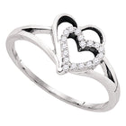 Captivating Love's Embrace Diamond Heart Ring Top View from Splendid Jewellery
