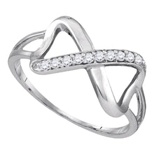 Load image into Gallery viewer, Eternal Love Diamond Infinity Ring Top View from Splendid Jewellery