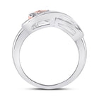 Eternal Love Diamond Heart Ring Front View from Splendid Jewellery