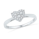 Captivating Love's Embrace Diamond Heart Ring Top View from Splendid Jewellery