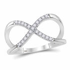 Eternal Love Diamond Infinity Ring Top View from Splendid Jewellery