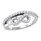 Eternity's Embrace Diamond Heart Ring Top View from Splendid Jewellery