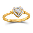 Captivating Love's Embrace Diamond Heart Ring Top View from Splendid Jewellery