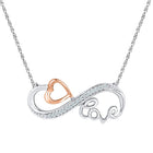Eternal Love Diamond Heart Pendant Necklace - Alternate view 1 from Splendid Jewellery