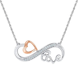 Eternal Love Diamond Heart Pendant Necklace - Alternate view 1 from Splendid Jewellery