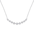 Radiant Elegance: 10kt White Gold Round Diamond Pendant Necklace 1/5 Cttw Top view from the 10Kt White Gold Womens Round Diamond Fashion Necklace 1 5 Cttwpin284006 collection by Splendid Jewellery