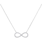 Eternal Love Diamond Infinity Pendant Necklace  Top View from Splendid Jewellery