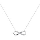 Eternal Love Diamond Infinity Pendant Necklace  Top View from Splendid Jewellery