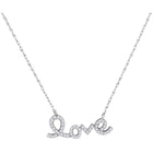 Eternal Love Diamond Heart Pendant Necklace  Top View from Splendid Jewellery