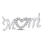 Heart of Love Diamond Pendant Necklace  Top View from Splendid Jewellery