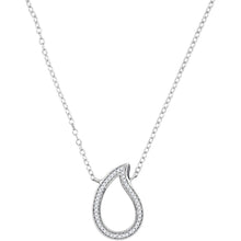 Load image into Gallery viewer, Enchanting Teardrop Diamond Pendant Necklace  Top View from Splendid Jewellery