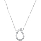 Enchanting Teardrop Diamond Pendant Necklace  Top View from Splendid Jewellery