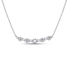 Load image into Gallery viewer, Enchanting Love Story Diamond Pendant Necklace - Top View