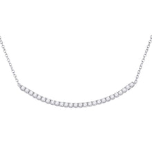 Load image into Gallery viewer, 14kt White Gold Diamond Elegance Necklace  Top View from Splendid Jewellery