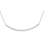 14kt White Gold Diamond Elegance Necklace  Top View from Splendid Jewellery