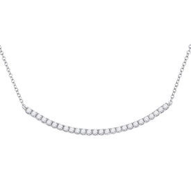 14kt White Gold Diamond Elegance Necklace  Top View from Splendid Jewellery