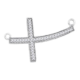 Eternal Love Diamond Cross Pendant Necklace  Top View from Splendid Jewellery