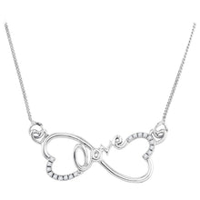 Load image into Gallery viewer, Eternal Love Diamond Heart Necklace  Top View from Splendid Jewellery
