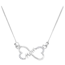 Load image into Gallery viewer, Heartfelt Love Diamond Pendant Necklace  Top View from Splendid Jewellery