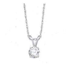 Load image into Gallery viewer, 14kt White Gold Diamond Elegance Pendant  Top View from Splendid Jewellery