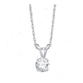14kt White Gold Diamond Elegance Pendant  Top View from Splendid Jewellery