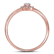 Load image into Gallery viewer, Rose Gold Diamond Elegance Stackable Band Ring Side View 2 from Splendid Jewellery