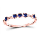Do You Know Why this Rose Gold Blue Sapphire Birthstone Ring is So Popular? Splendid Jewellery