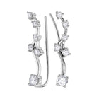 Sparkling Diamond Cascade Earrings  Top View from Splendid Jewellery