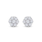 Dazzling Diamond Brilliance Cluster Earrings Side view from the 10Kt White Gold Womens Round Diamond Cluster Earrings 1 6 Cttwpin282347 collection by Splendid Jewellery