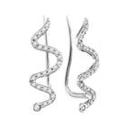 Exquisite Serpent Sparkle Earrings  Top View from Splendid Jewellery