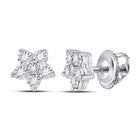 Splendid Jewellery 10kt White Gold Diamond Stud Earrings Top view from the 10Kt White Gold Womens Round Diamond Stud Earrings 1 8 Cttwpin287335 collection by Splendid Jewellery