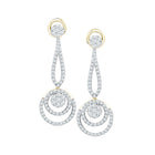 Captivating Clustered Brilliance Earrings  Top View from Splendid Jewellery