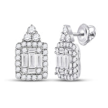 Load image into Gallery viewer, Dazzling Diamond Delight Earrings - Top View