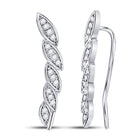 Sparkling Diamond Cascade Earrings  Top View from Splendid Jewellery