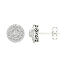 Load image into Gallery viewer, Dazzling Diamond Delight Earrings - Top View