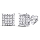 Dazzling Diamond Brilliance Earrings  Top View from Splendid Jewellery