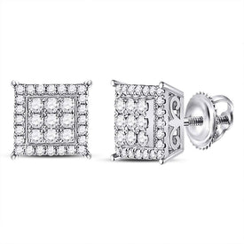 Dazzling Diamond Brilliance Earrings  Top View from Splendid Jewellery