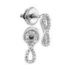 Eternal Love Diamond Infinity Earrings  Top View from Splendid Jewellery
