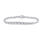 Elegant 14kt White Gold Diamond Tennis Bracelet - 3 - 3/4 Carat Total Weight - Splendid Jewellery