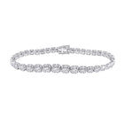 Elegant 14kt White Gold Diamond Tennis Bracelet - 3 - 3/4 Carat Total Weight - Splendid Jewellery