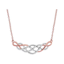 Load image into Gallery viewer, Enchanted Rose Gold Diamond Cluster Necklace - Splendid Jewellery
