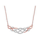 Enchanted Rose Gold Diamond Cluster Necklace - Splendid Jewellery